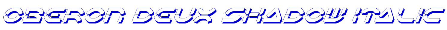 Oberon Deux Shadow Italic шрифт